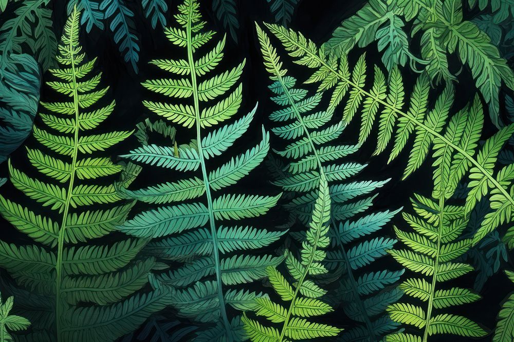 Fern backgrounds plant green. AI generated Image by rawpixel.