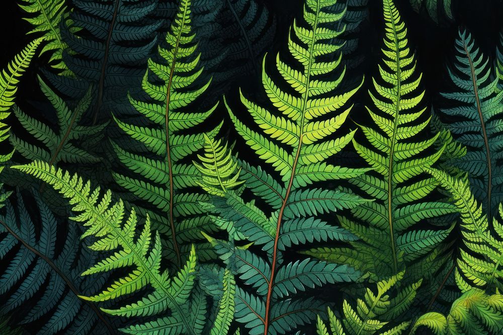 Fern backgrounds plant green. AI generated Image by rawpixel.