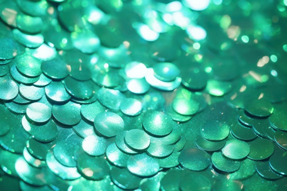 Green texture glitter backgrounds illuminated. AI generated Image by rawpixel.