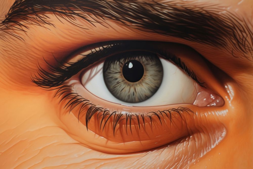 Autumn skin eye art. AI generated Image by rawpixel.