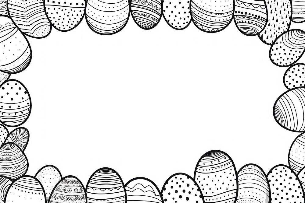Easter eggs backgrounds drawing sketch. AI generated Image by rawpixel.