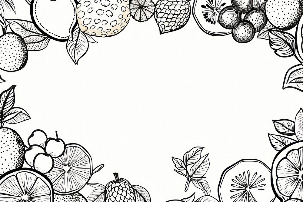Fruit backgrounds pattern drawing. AI generated Image by rawpixel.