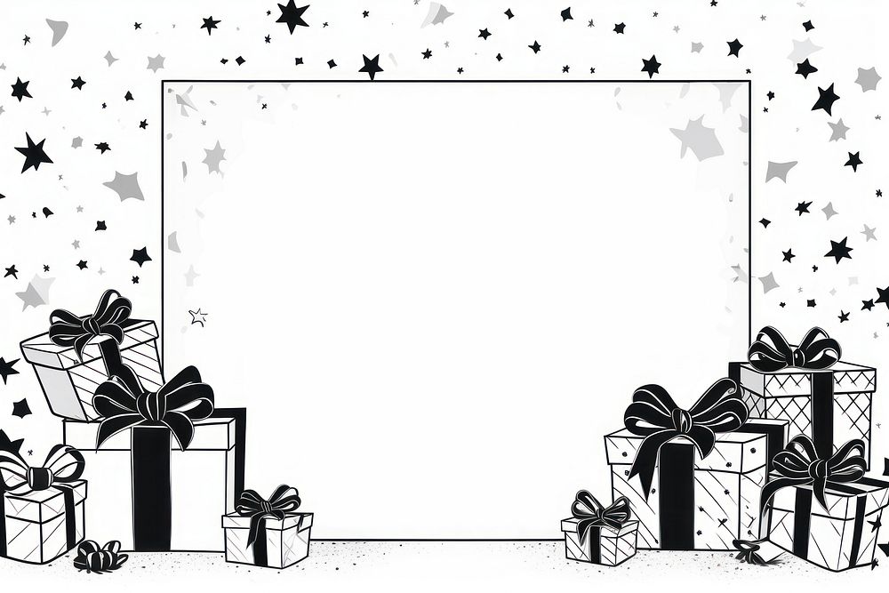 Gift box backgrounds paper line. AI generated Image by rawpixel.