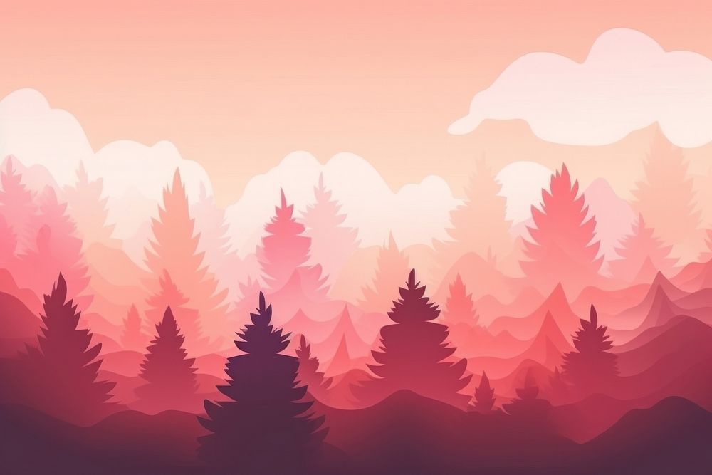 Abstract memphis forest illustration backgrounds landscape outdoors. AI generated Image by rawpixel.