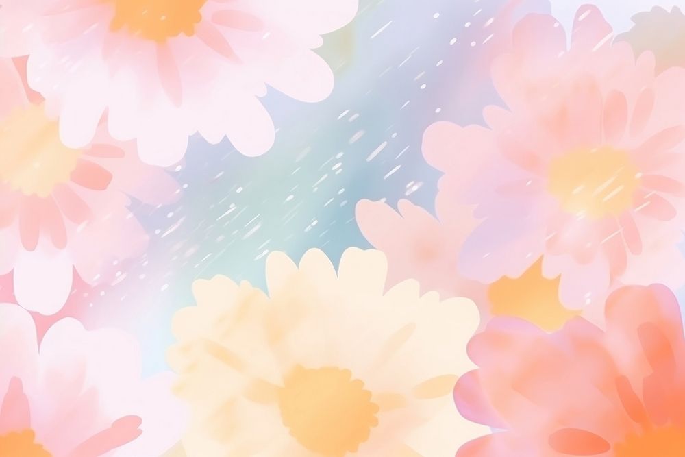Abstract memphis daisy illustration backgrounds flower nature. AI generated Image by rawpixel.