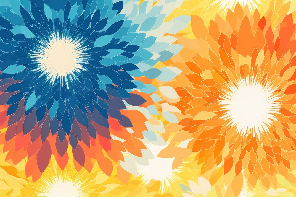 Abstract memphis sunflower illustration backgrounds pattern accessories. AI generated Image by rawpixel.