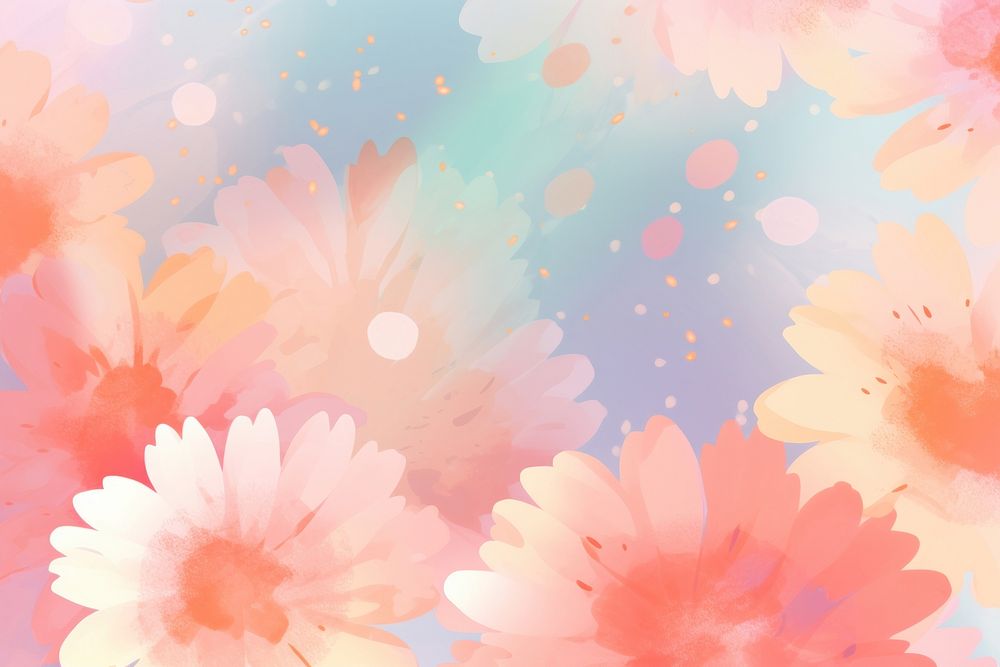 Abstract memphis daisy illustration backgrounds pattern flower. AI generated Image by rawpixel.