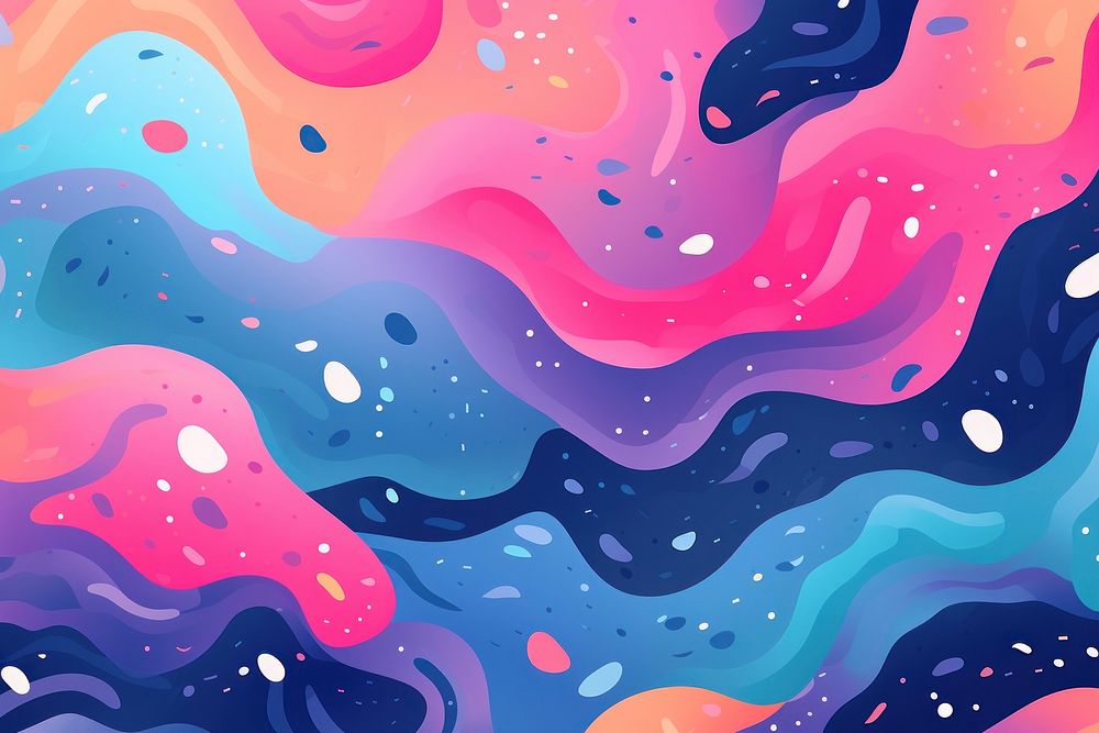 Abstract memphis galaxy illustration backgrounds pattern creativity. AI generated Image by rawpixel.
