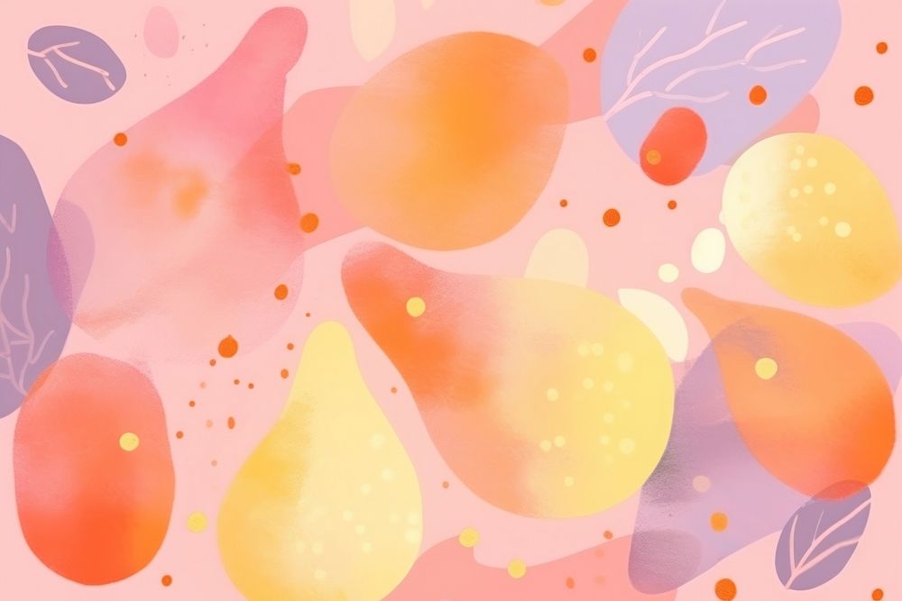 Abstract memphis mango illustration backgrounds pattern petal. AI generated Image by rawpixel.