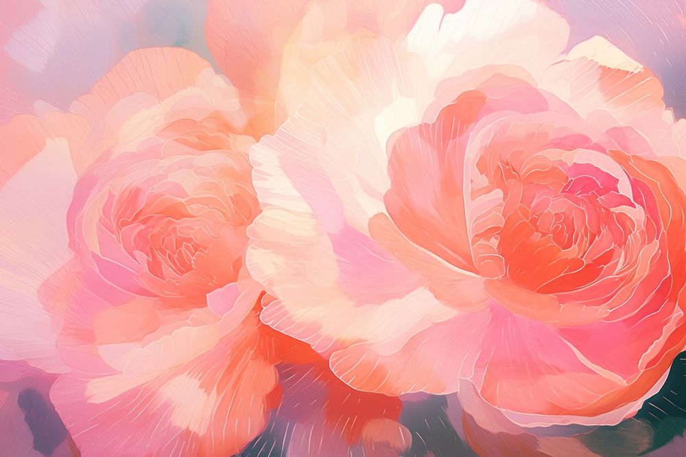 Abstract memphis peony illustration backgrounds painting flower. AI generated Image by rawpixel.