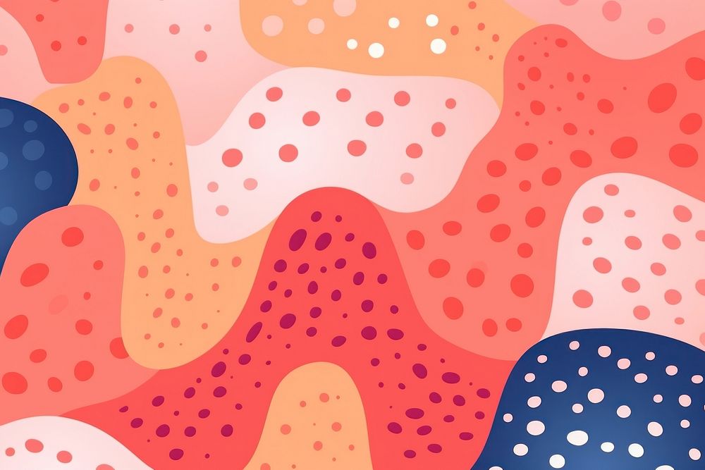Abstract memphis mushroom illustration backgrounds pattern texture. AI generated Image by rawpixel.