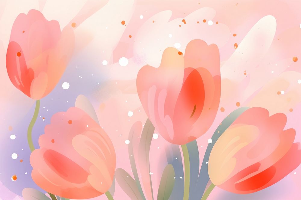 Abstract memphis tulip illustration backgrounds outdoors pattern. AI generated Image by rawpixel.