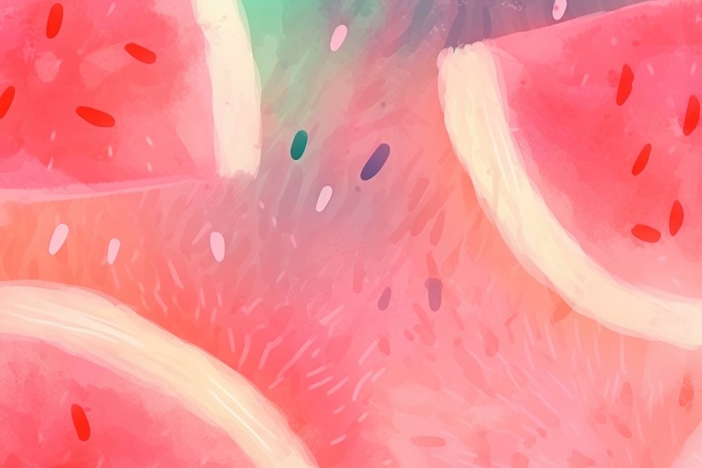 Abstract memphis watermelon illustration backgrounds fruit plant. AI generated Image by rawpixel.