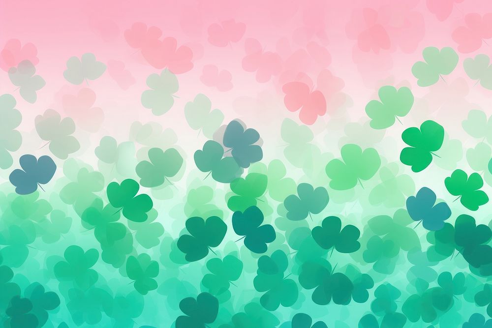Abstract memphis clover leaves backgrounds outdoors pattern. AI generated Image by rawpixel.
