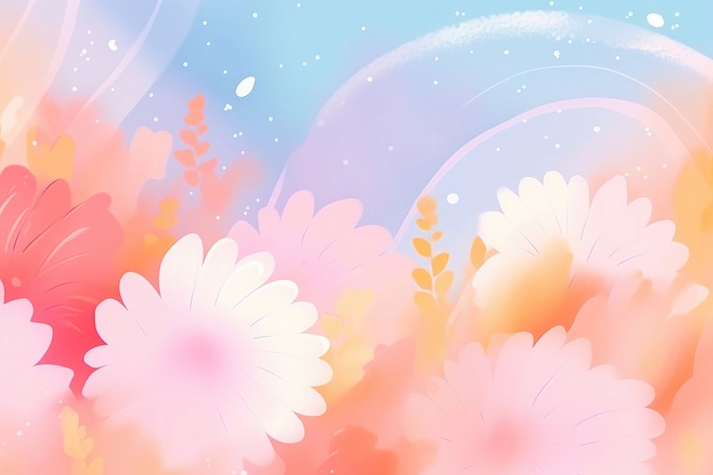 Abstract memphis spring flower backgrounds outdoors pattern. AI generated Image by rawpixel.