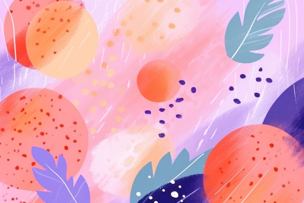 Abstract memphis summer cocktails backgrounds painting pattern. AI generated Image by rawpixel.