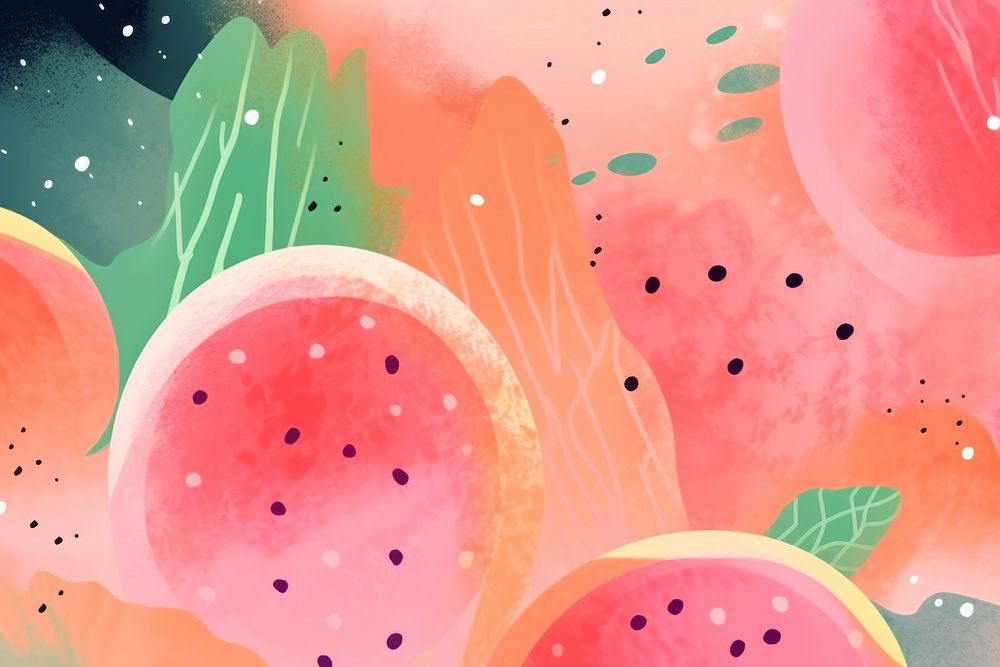 Abstract memphis watermelon illustration backgrounds fruit plant. AI generated Image by rawpixel.
