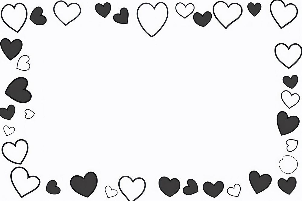 Heart backgrounds paper line. AI generated Image by rawpixel.