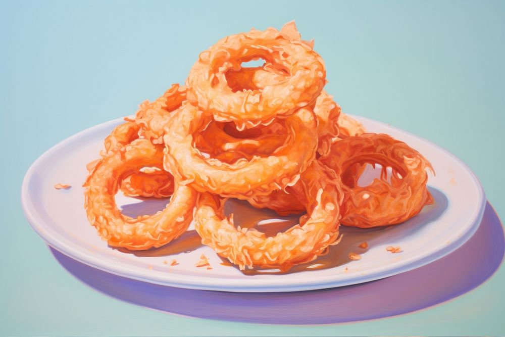 Onion rings a dish dessert food freshness. AI generated Image by rawpixel.
