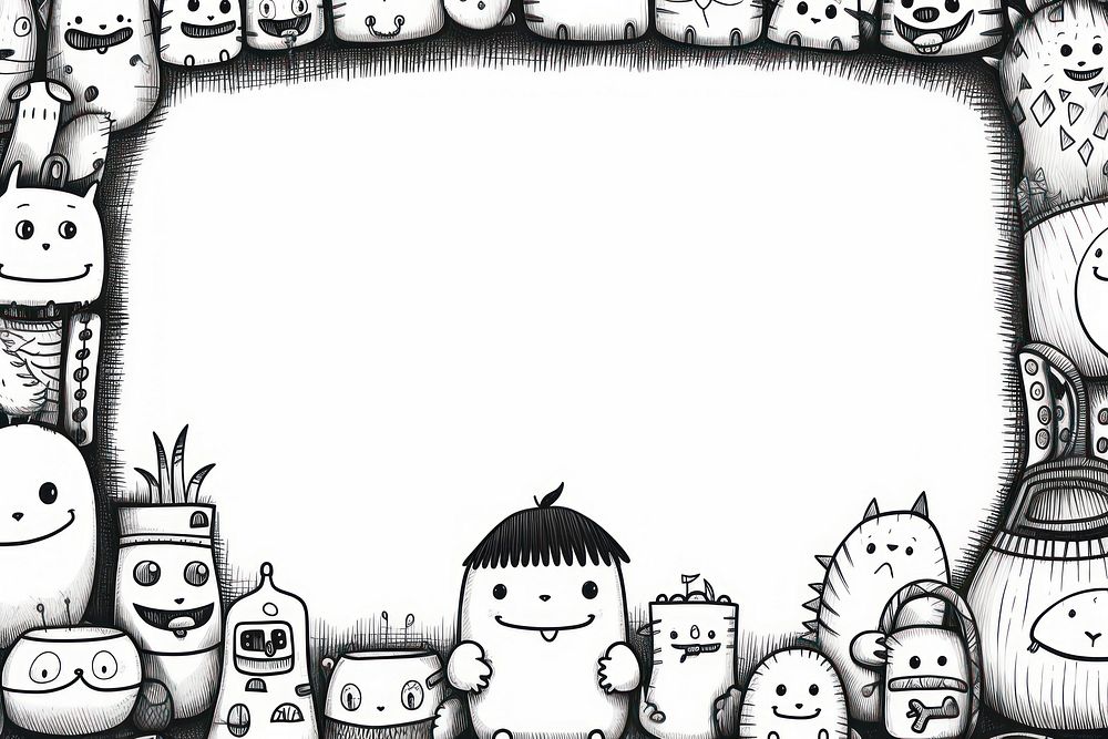 Kid toys backgrounds drawing sketch. AI generated Image by rawpixel.