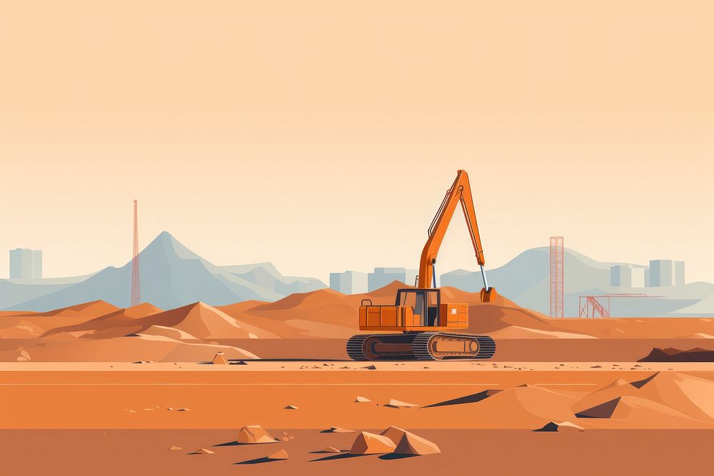 Construction site  outdoors architecture. AI generated Image by rawpixel.
