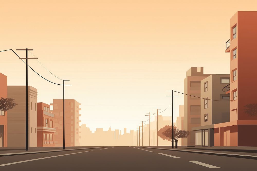 Street and tall buildings architecture cityscape outdoors. AI generated Image by rawpixel.