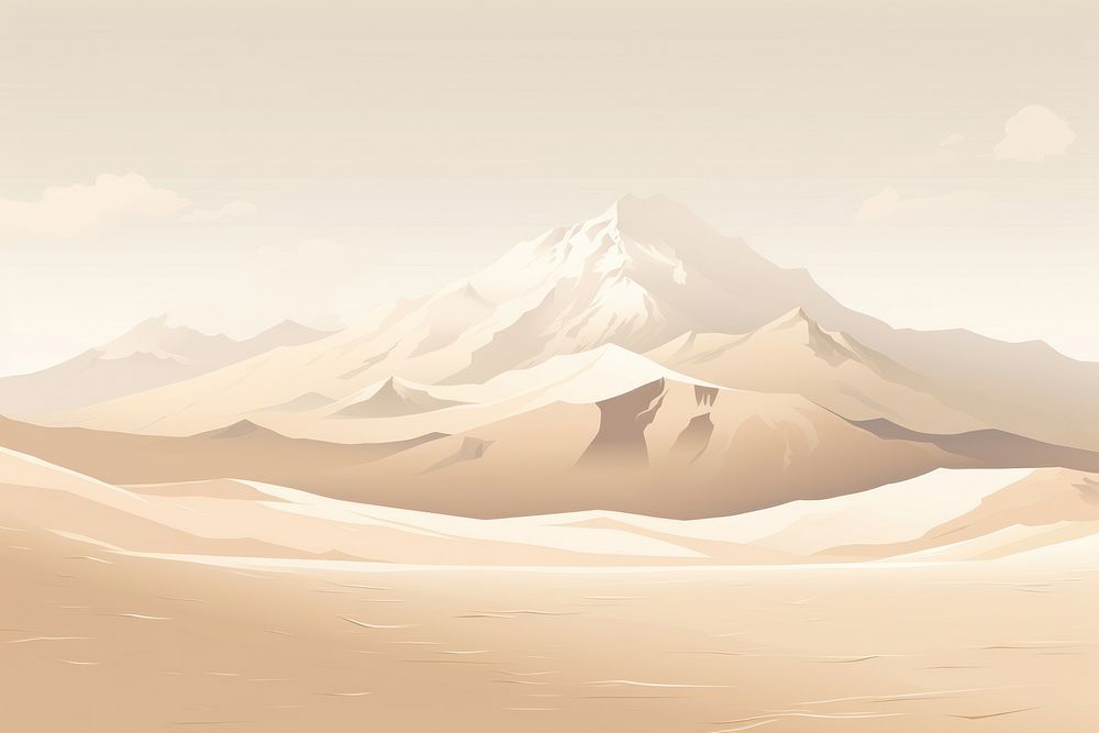 Snow mountain landscape backgrounds outdoors. AI generated Image by rawpixel.