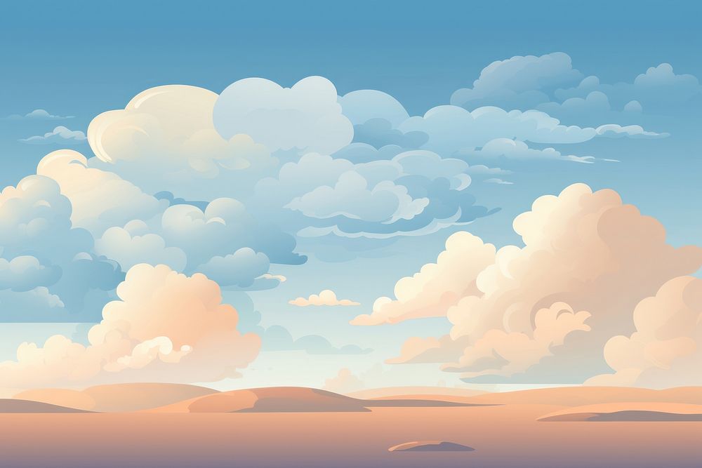 Cloud backgrounds landscape outdoors. AI generated Image by rawpixel.