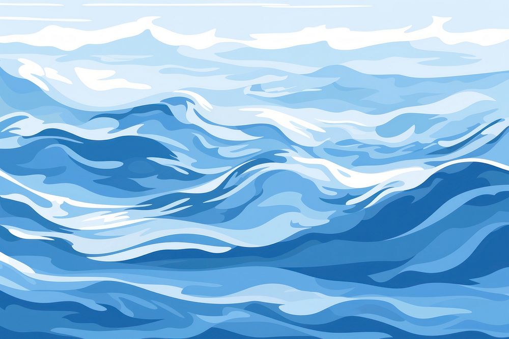 Blue water wave backgrounds outdoors nature. AI generated Image by rawpixel.