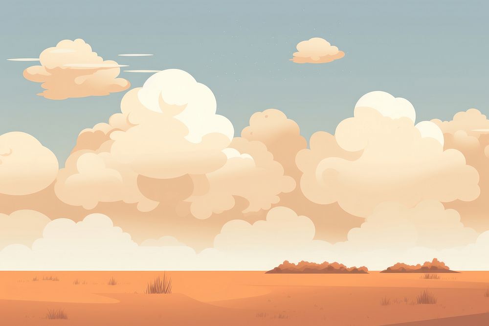 Cloud landscape backgrounds outdoors. AI generated Image by rawpixel.