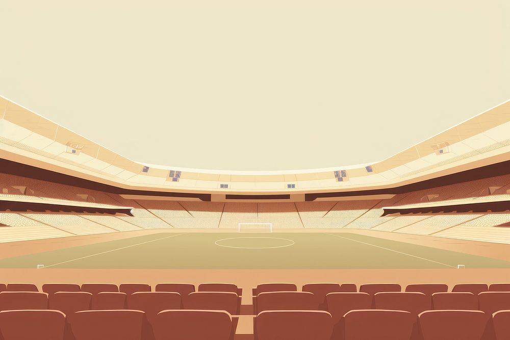 Stadium architecture arena chair. AI generated Image by rawpixel.