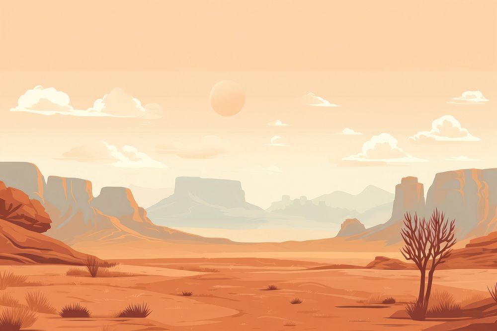 National park landscape outdoors desert. AI generated Image by rawpixel.