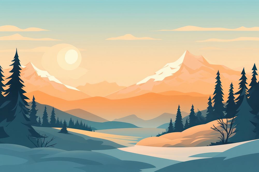 Winter Switzerland landscape wilderness outdoors. AI generated Image by rawpixel.