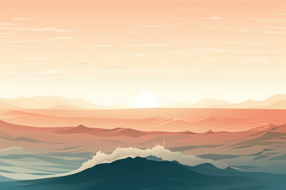 Ocean wave backgrounds landscape outdoors. AI generated Image by rawpixel.