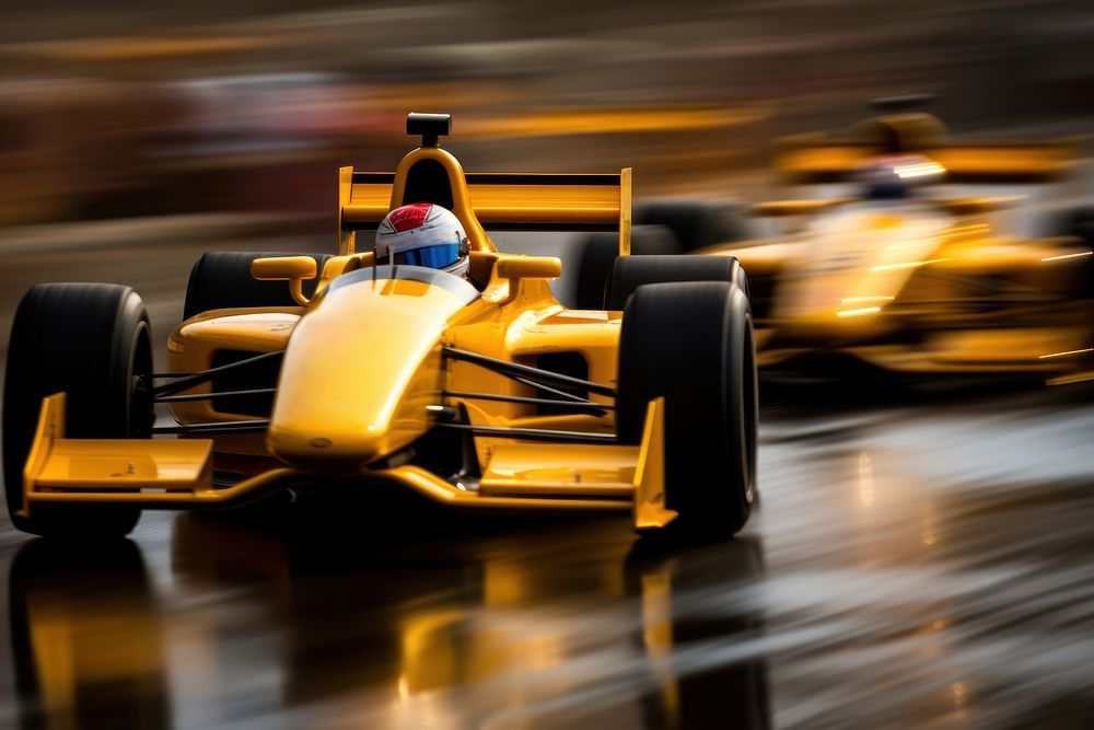 2 racing cars vehicle sports motion. AI generated Image by rawpixel.