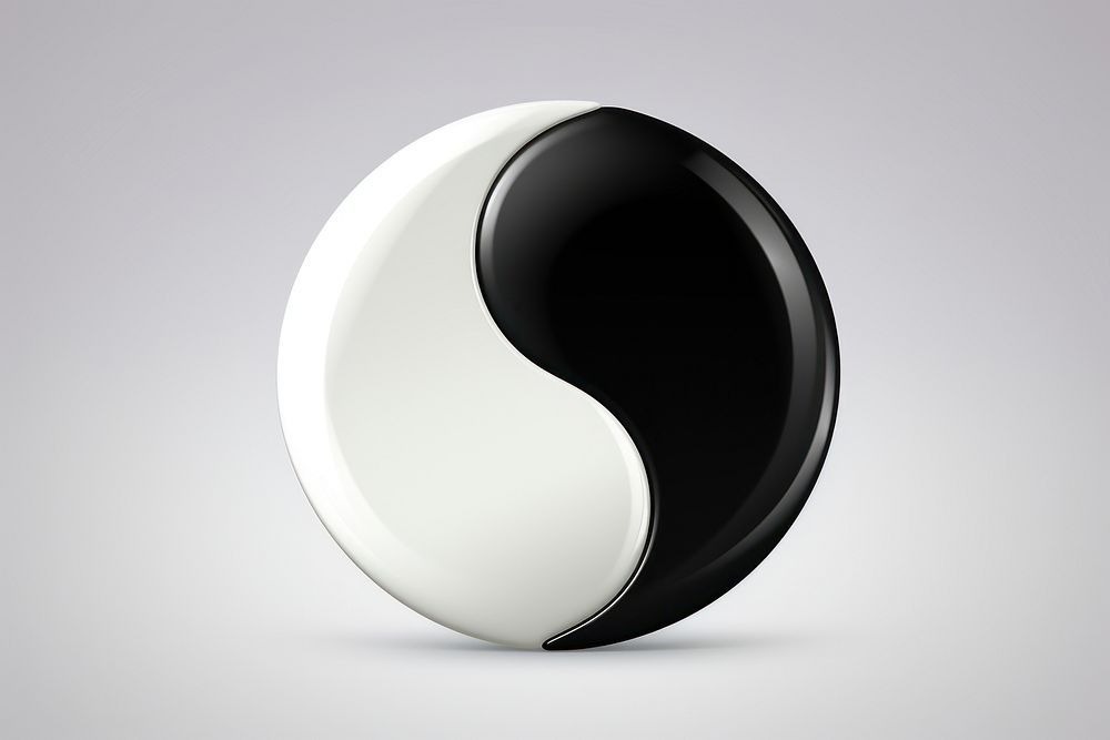Taoism ying yang icon sphere symbol photo. AI generated Image by rawpixel.