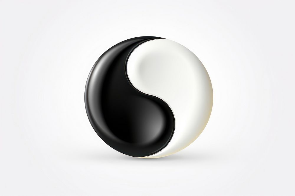 Yin yan icon symbol electronics eight-ball. AI generated Image by rawpixel.