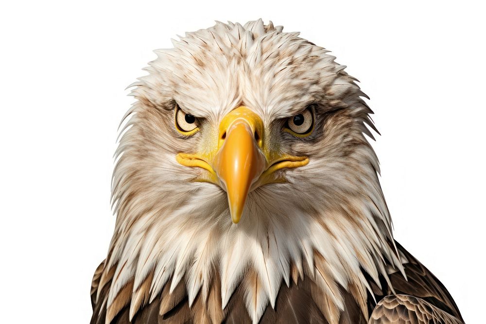 Eagle bird animal beak white background. AI generated Image by rawpixel.