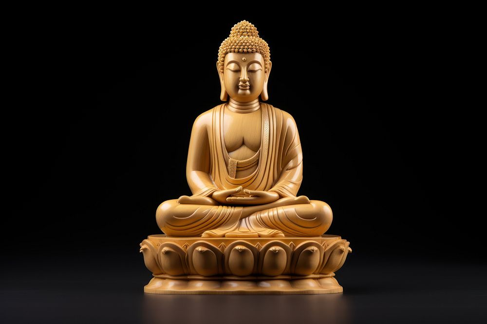 Buddha chess representation spirituality. AI generated Image by rawpixel.