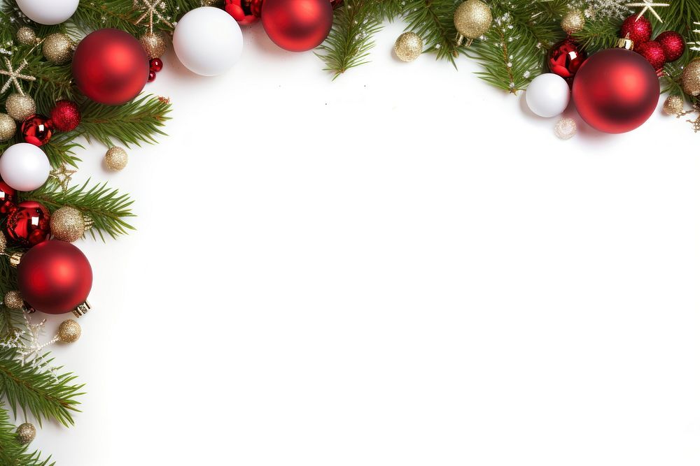 Christmas border backgrounds white background illuminated. AI generated Image by rawpixel.