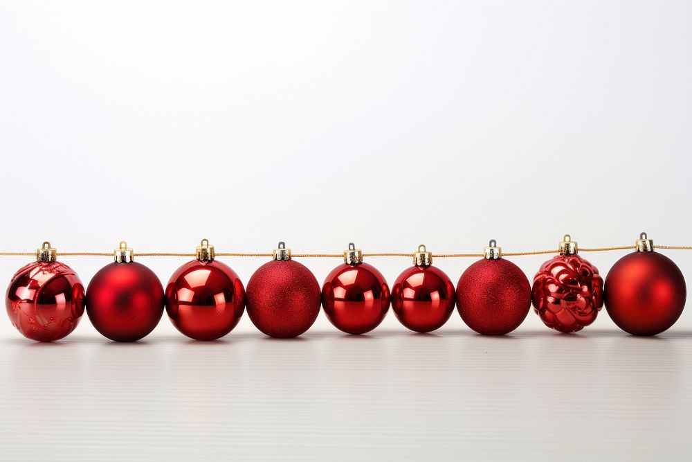Christmas baubles border plant celebration accessories. AI generated Image by rawpixel.