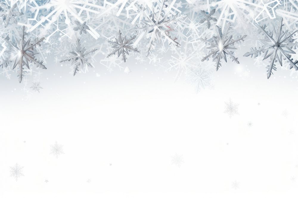 Christmas snowflake border background backgrounds nature white. AI generated Image by rawpixel.