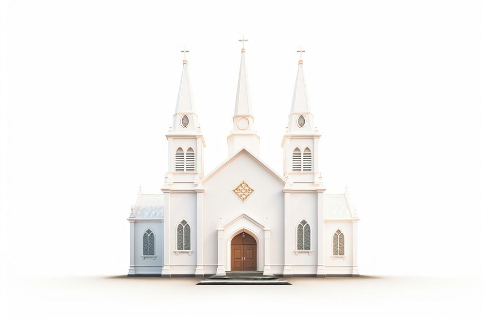 Church architecture building steeple. AI generated Image by rawpixel.