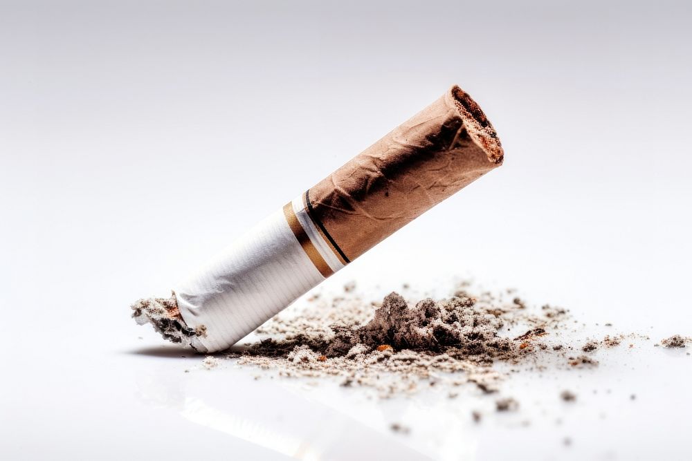 Cigarette smoking smoke ashtray. AI generated Image by rawpixel.