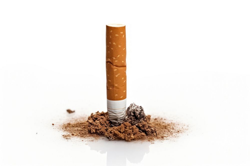 Cigarette smoke white background weaponry. AI generated Image by rawpixel.