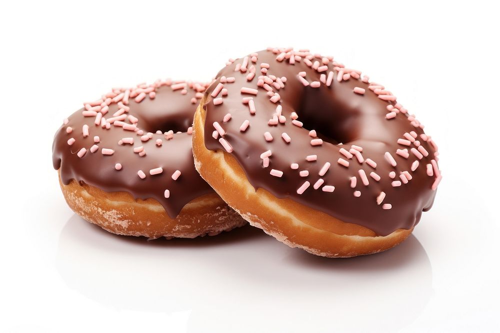 Donuts food white background confectionery. AI generated Image by rawpixel.