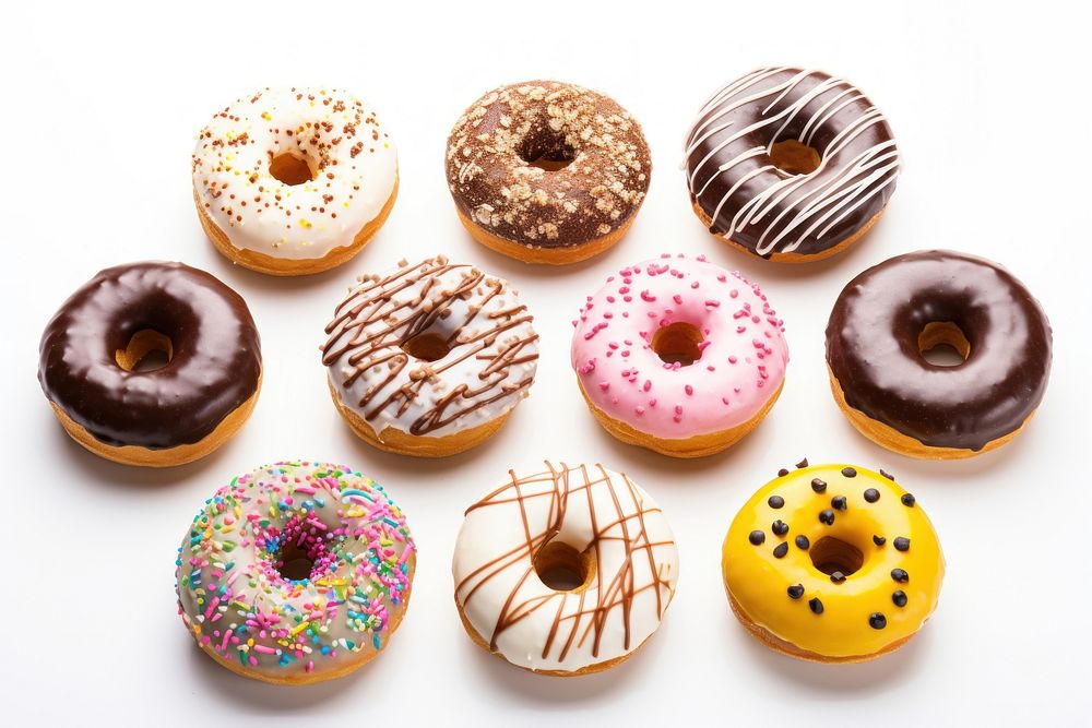 Donuts dessert icing food. AI generated Image by rawpixel.