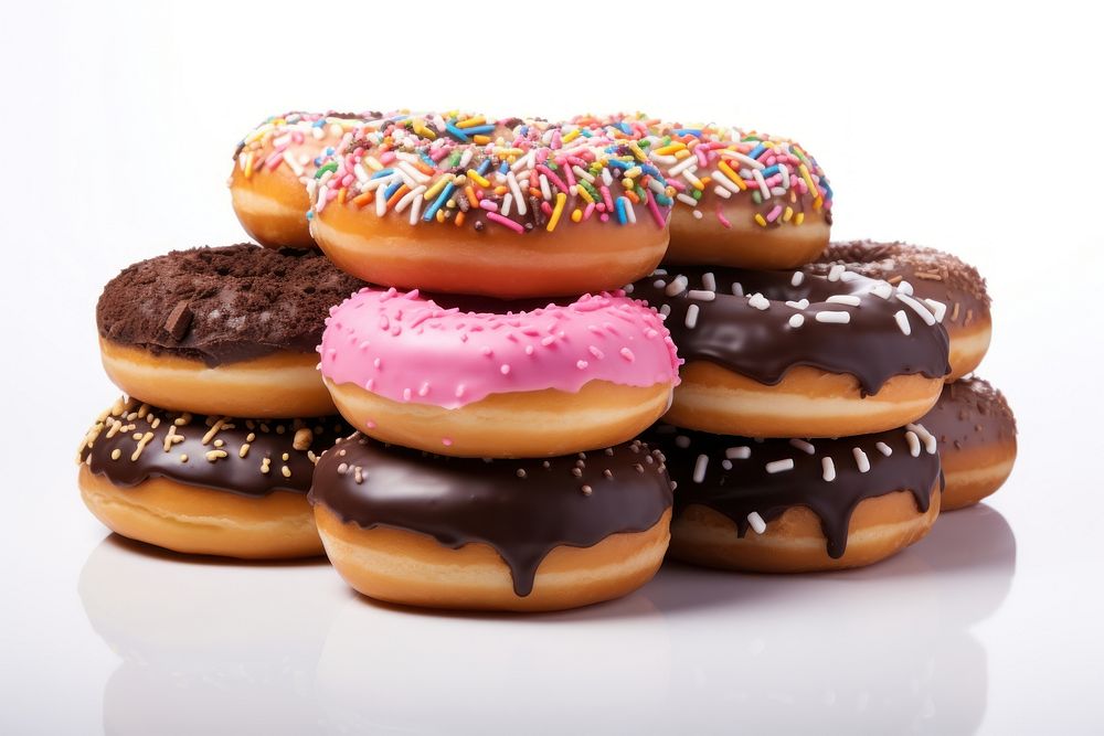 Donuts dessert food cake. AI generated Image by rawpixel.
