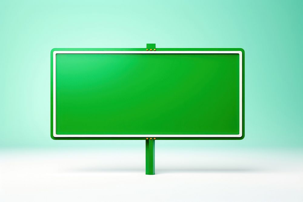 Road traffic sign green technology blackboard. AI generated Image by rawpixel.