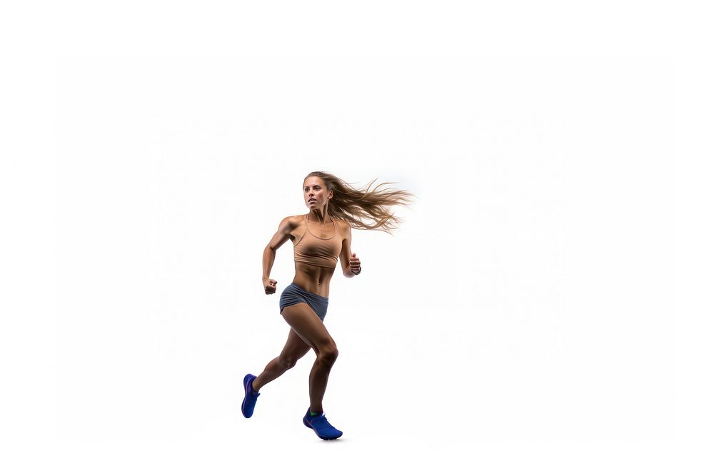 Female runner footwear running shorts. AI generated Image by rawpixel.